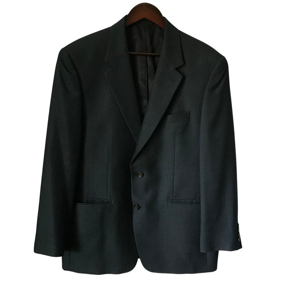 Lauren Ralph Lauren Blazer Jacket Mens Navy Button Up Business Work Size 42 Reg